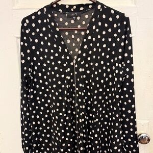 Polka-Dot Tunic Top